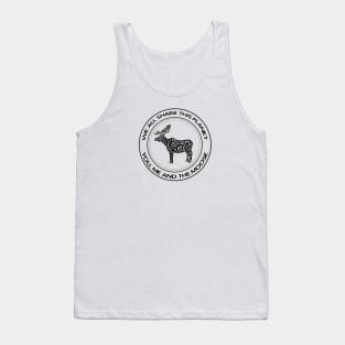 Moose - We All Share This Planet - animal design on white Tank Top